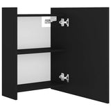 803309 Bathroom Mirror Cabinet Black 62,5x20,5x64 cm Engineered Wood