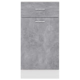 Drawer Bottom Cabinet Concrete Grey 40x46x81.5 cm Engineered Wood 801216