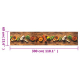 Kitchen Rug Washable Spices 60x300 cm Velvet 4005607