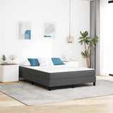 Bed Mattress with Mattress Grey 140 x 200 cm Fabric 42008292