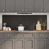 Kitchen Backsplash 2 pcs Black 90 x 60 cm Tempered Glass 3415439