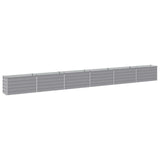 Raised Garden Bed Grey 600 x 40 x 55 cm cold-rolled steel 8006299