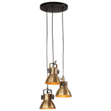 Hanging Lamp 25 W Antique Brass 30x30x100 cm E27 371856