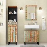 3 Piece Bathroom Furniture Set Solid Wood Reclaimed 3200639