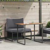 Outdoor Steel Seating 2 pcs Anthracite Steel 42004137