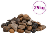 Polished Pebbles 25 kg Mixed Colour 2-5 cm 3217195