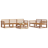 Outdoor Sofa Set 6 pcs Natural Solid Acacia Wood 3367192
