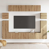 TV Cabinet 8 pcs Brown 30.5 x 30 x 90 cm Engineered wood 3393389
