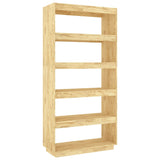 Book Cabinet/Room Divider 80x35x167 cm Solid Pinewood 810894