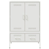 Highboard White 68x39x101.5 cm Steel 843113