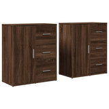 Sideboards 2 pcs Brown Oak 60x31x70 cm Engineered Wood 3276559