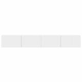 TV Wall Cabinet 2 pcs White Engineered Wood 892230