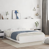 Bed Frame with Drawers without Mattress White 150x200 cm King Size 3207266