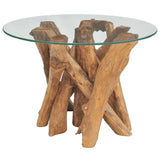 ZNTS Coffee Table Solid Teak Driftwood 60 cm 243473