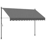 Retractable Awning Anthracite 300x150 cm Fabric and Steel 368740