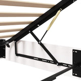 Ottoman Bed Frame with Storage White 80 x 200 cm 3418766