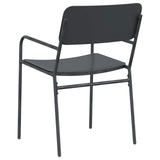 Garden Chairs 2 pcs Anthracite 51 x 55 x 81 cm Steel 42025097