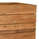 Raised Bed 150x40x72 cm Recycled Teak Wood and Steel 47429