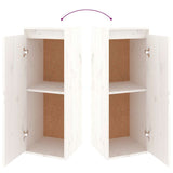 TV Cabinets 4 pcs White Solid Wood Pine 3100220