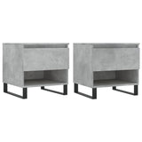 Coffee Tables 2 pcs Concrete Grey 50x46x50 cm Engineered Wood 830933