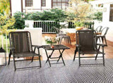 Three-Piece Garden Table and Chair Set - Black T3398P323786
