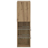 TV Cabinets with LED Lights 2 pcs Artisian Oak 30.5x30x102 cm 857679