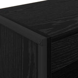 Book Cabinet Black Oak 60 x 30 x 86.5 cm Engineered Wood 886384