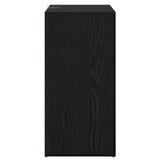 Sideboard with Drawer Black Oak 59 x 39 x 80 cm Engineered Wood 883066