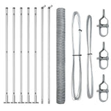 Welded Wire Fence with Concrete Base 10 x 1.6 m 3353781