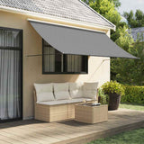 Retractable Awning Anthracite 300x150 cm Fabric and Steel 368754