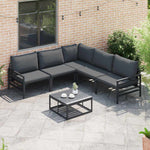 Garden Sofa Set Anthracite Steel 3378989