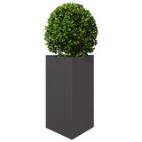 Garden Planters 2 pcs Black Triangular 50x43x75 cm Steel 851172