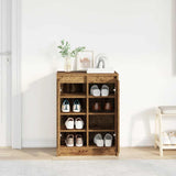 Shoe Cabinet Old Wood 57x34x76 cm Engineered Wood 861875