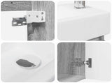 Bathroom Vanity Unit with Tap Grey Sonoma 45.5 x 22.5 x 84 cm 889477