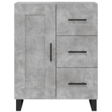 Highboard Concrete Grey 69.5x34x180 cm Engineered Wood 3198685