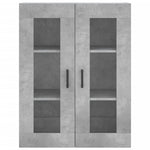 Highboard Concrete Grey 69.5x34x180 cm Engineered Wood 3198213