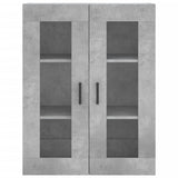 Highboard Concrete Grey 69.5x34x180 cm Engineered Wood 3198213