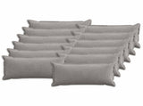 Cushion Cover 12 pcs HOUTEN Light Grey 40 x 80 cm Corduroy 918168