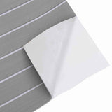 Boat Mat Striped Light Grey with White 240 x 90 x 0.5 cm EVA 42008464