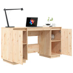 ZNTS Desk 140x50x75 cm Solid Wood Pine 814324