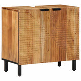 Bathroom Sink Cabinet Brown 62 x 33 x 58 cm Solid Mango Wood 4017775