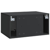 Wall-Mounted TV Cabinet Black 59.5 x 41 x 30 cm Engineered Wood 899356