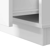 Bedside Cabinet White 50 x 34.5 x 50 cm Engineered wood 869578