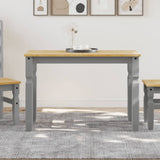 Dining Table Corona Grey 112x60x75 cm Solid Wood Pine 4005715