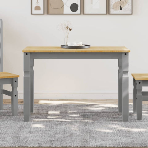Dining Table Corona Grey 112x60x75 cm Solid Wood Pine 4005715