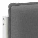 Upholstered Headboard White and Light Grey 180 cm 880002