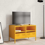TV Cabinet Mustard Yellow 68x39x43.5 cm Cold-rolled Steel 851319