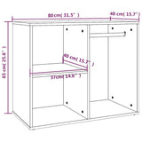 Dressing Cabinet White Engineered wood Medium Cabinet 808846