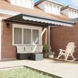Awning Frame Manual Anthracite 350 x 250 cm Aluminium 145706