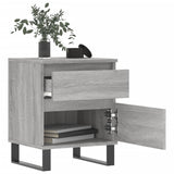 Bedside Cabinets 2 pcs Grey Sonoma 40x35x50 cm Engineered Wood 830697